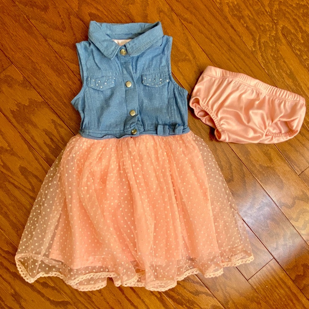 Little Lass sleeveless tutu dress